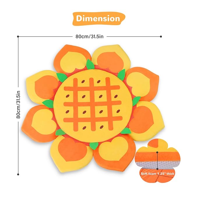 Flower Baby Bath Pad for Infant Bathtub Sink Flower Mat Tub Little Lotus - Image 4