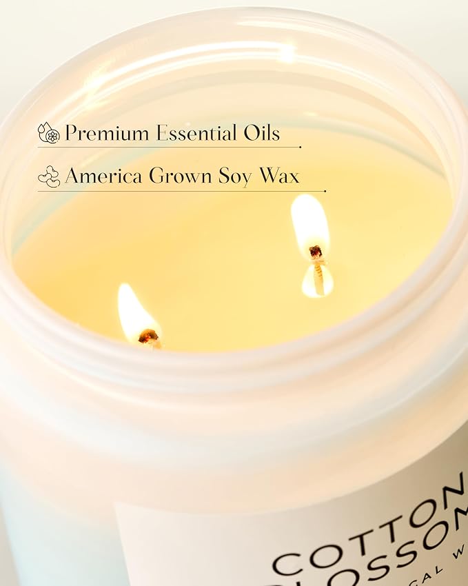 M&SENSE Clean Cotton Scented Candle - Image 4