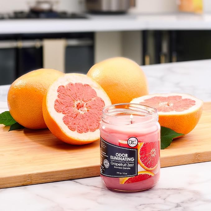 Grapefruit Zest Odor Eliminating Highly Fragranced Candle - Image 7