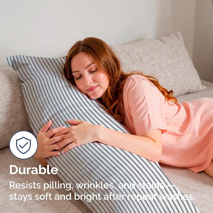 Body Pillowcases Set of 4-20x54 Long Body Pillow Case - Image 4