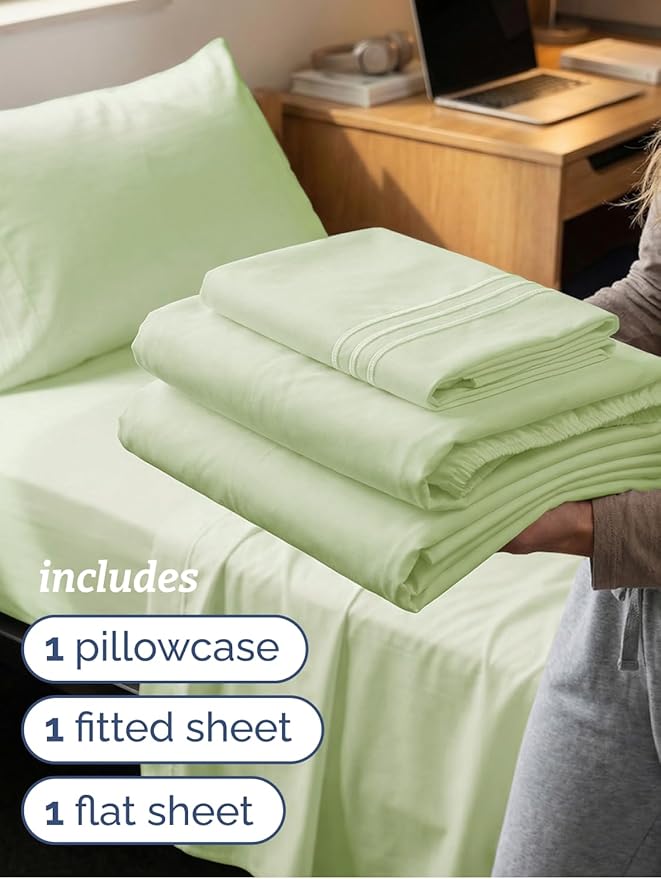 Twin XL Size 3 Piece Sheet Set - Image 3