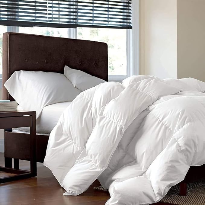 Luxurious Twin/Twin XL Size Goose Down Fiber Waterfowl Feather Fiber Comforter - Image 2