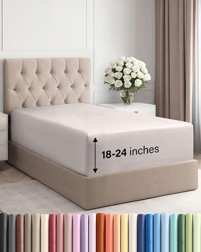 Extra Deep Twin Fitted Sheet by CGKUnlimited