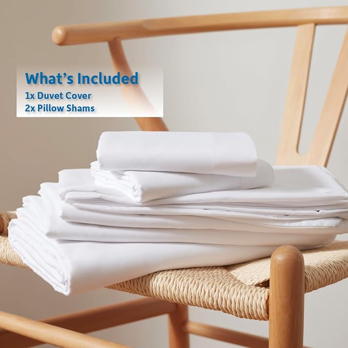 Nestl White California King Duvet Cover Sets - Image 9