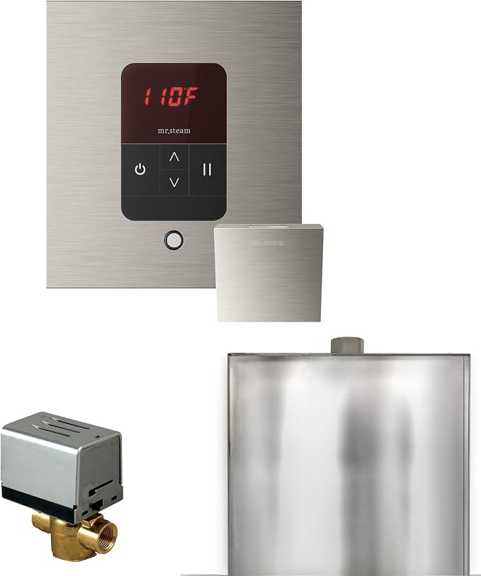 Mr Steam Basic Butler Steam Shower Ctrl Pkg w/Square iTempo Control and by MrSteam