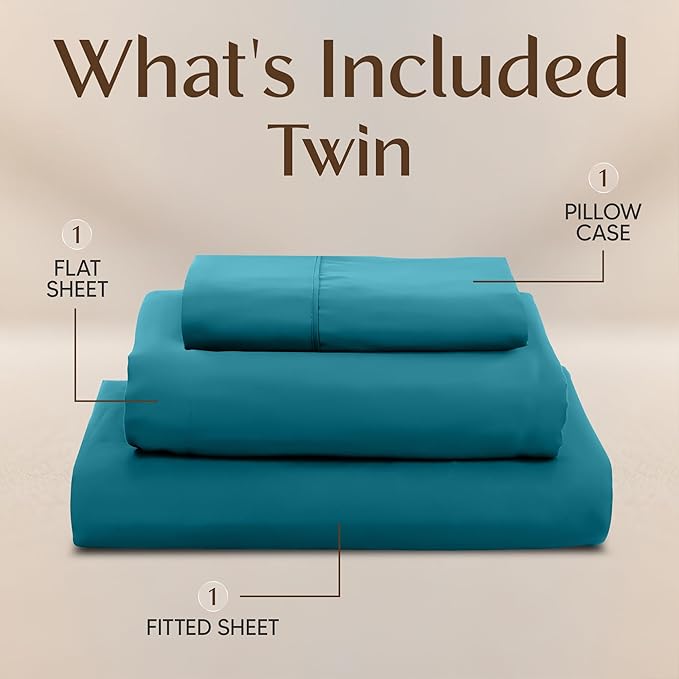 Utopia Bedding Twin Sheet Set – 3 Piece Bed Sheets - Image 3