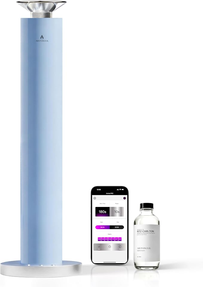 Wireless Rechargeable Hotel Scent Diffuser Starter Kit by AROMASOUL