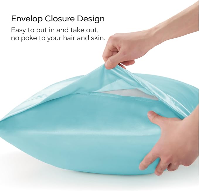 BEDELITE Satin Body Pillow Cover, Super Soft and Cooling Body Pillow Pillowcase - Image 4
