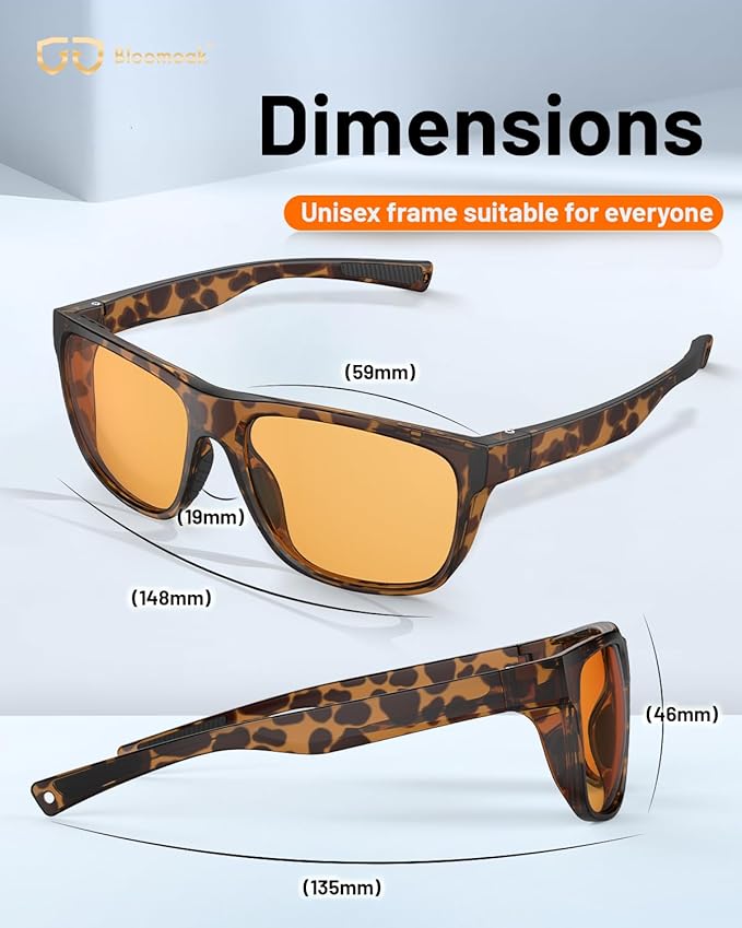 Bloomoak 100% Red Lens Blue Green Light Blocking Glasses- Dual AR Coatings - Image 6