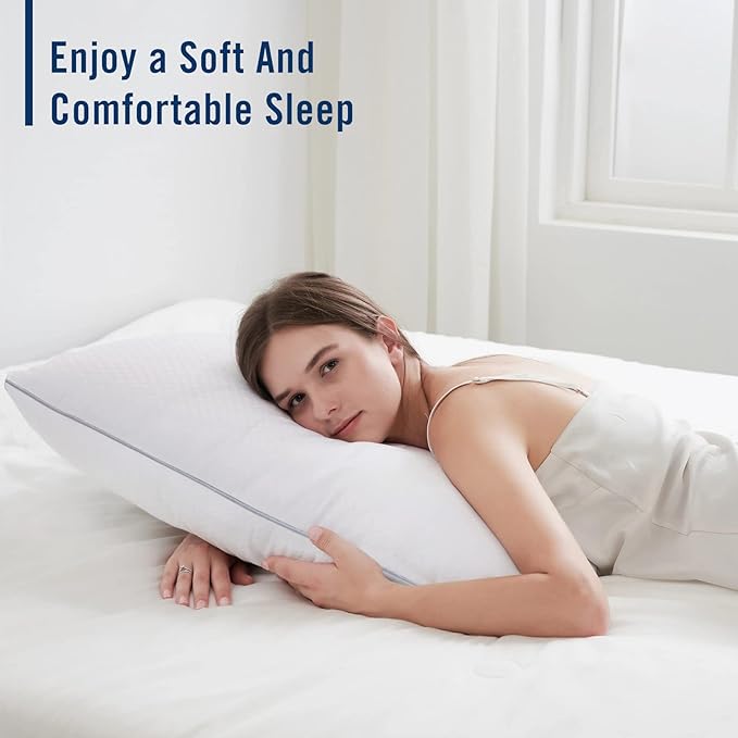 Piwaal Bed Pillows for Sleeping 2 Pack, Standard Size Pillows Set of 2 - Image 5
