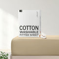 FreshCulture Pure Cotton Fitted Sheets Twin Size, 300 Thread Count Percale by FreshCulture