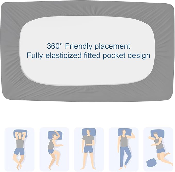 Twin Extra Long Mattress Protector Pad Waterproof Quilted, Breathable & Cooling - Image 5