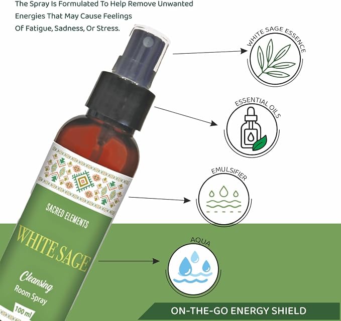 Sacred Element's White Sage Room Spray | Natural Purifying Mist - Image 3
