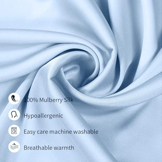 Jocoku 100% Mulberry Silk Pillowcases Set of 2 - Image 2