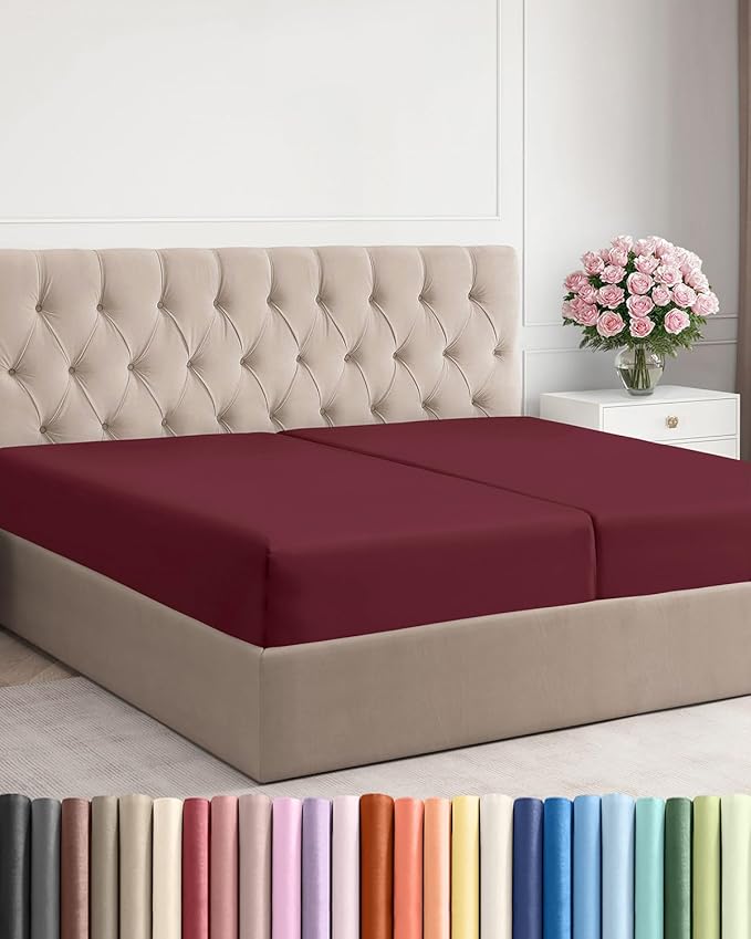 Split King Fitted Bed Sheet by CGKUnlimited