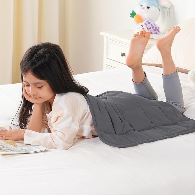 Topblan Weighted Lap Blanket 2 lbs, Summer Breathable Mini Weighted Lap Pad by Topblan
