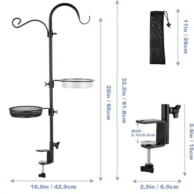 Deck Bird Feeding Station | Premium Multi Feeder Hanging Kit - Image 6