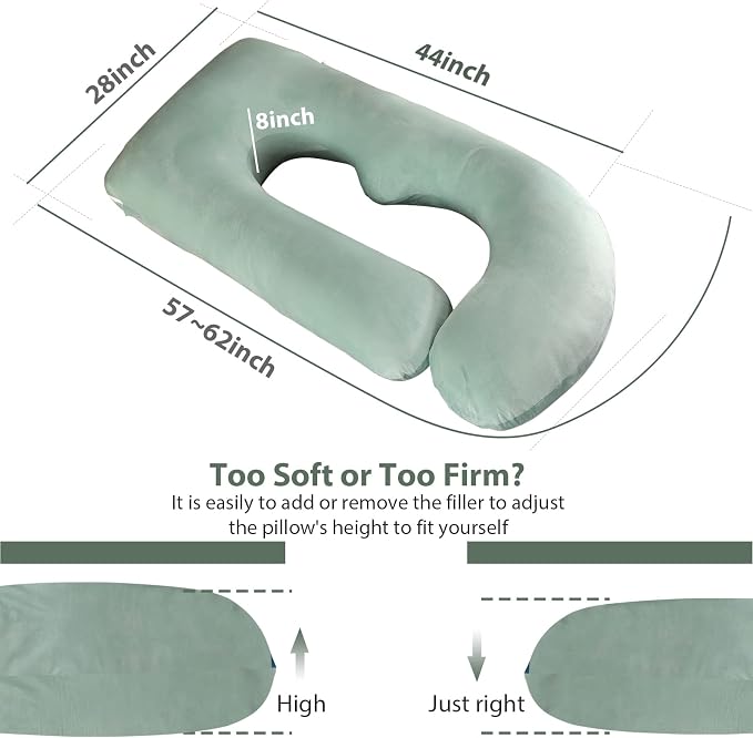 BATTOP Pregnancy Pillows for Sleeping, Full Body Maternity Pillow, Support for - Image 6