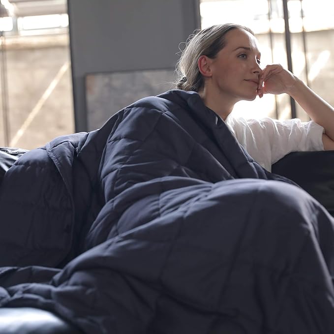 YnM Weighted Blanket, Heavy 100 Percent Oeko-Tex Certified Cotton Material - Image 7