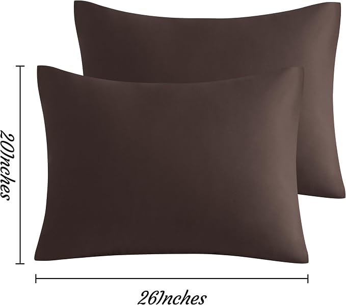 NTBAY Standard Pillow Cases Set of 2, 2 Pack Brushed Microfiber 20x26 Pillow - Image 6
