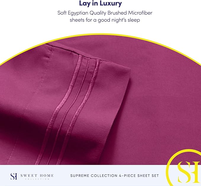 Twin XL Sheets - Breathable Luxury Sheets - 1800 Supreme Collection Extra Soft - Image 6