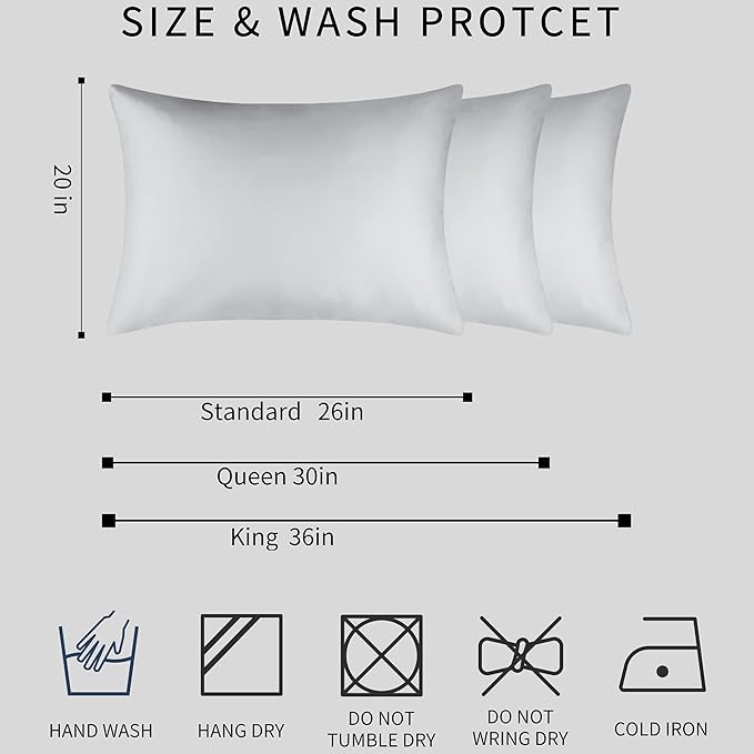 100% Mulberry Silk Pillowcase Set of 2 - Image 7