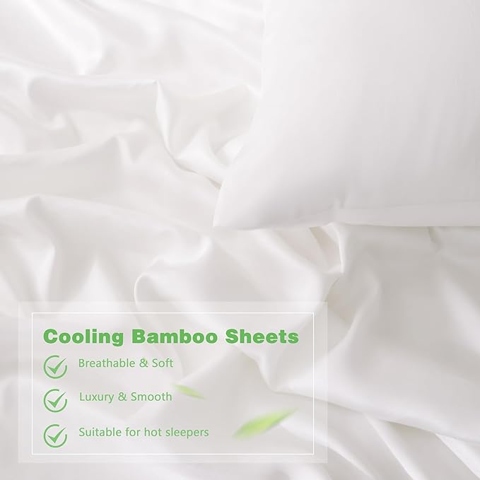 Homiest Cooling Pillow Cases Standard Size Set of 2, 100% Rayon Derived from - Image 4
