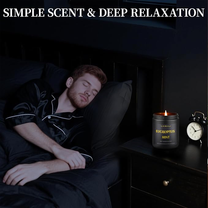 Scented Candles for Men, 4 Pack Mens Candle Set, Soy Candles for Home Scented - Image 4