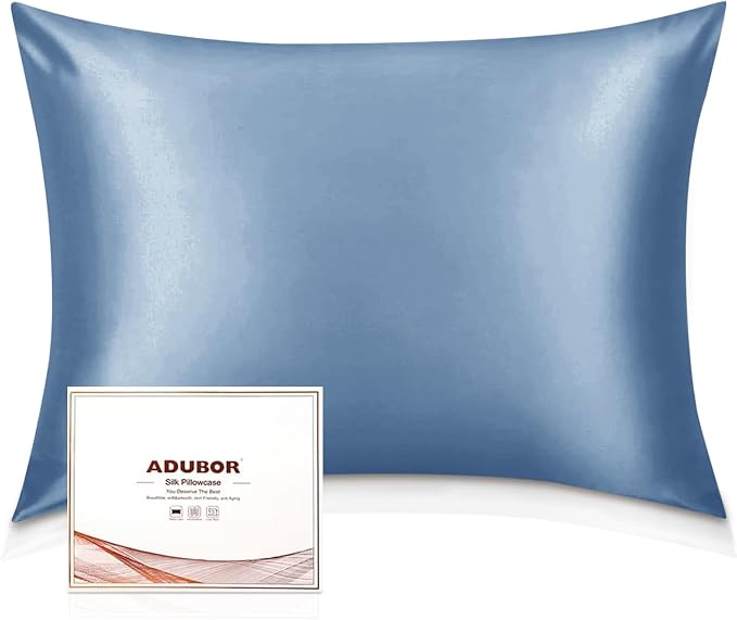 Adubor Silk Pillowcase for Hair and Skin 23 Momme Mulberry Silk Pillow Covers by Adubor