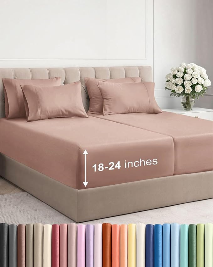 Extra Deep Split King Sheet Set by CGKUnlimited