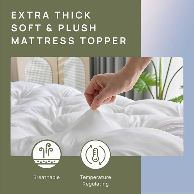 SHOUREN 5 Inch Memory Foam Mattress Topper Twin - Image 5