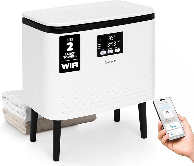 SereneLife WiFi-enabled Towel Warmer Bucket, 20L Large Capacity heater bucket by SereneLife
