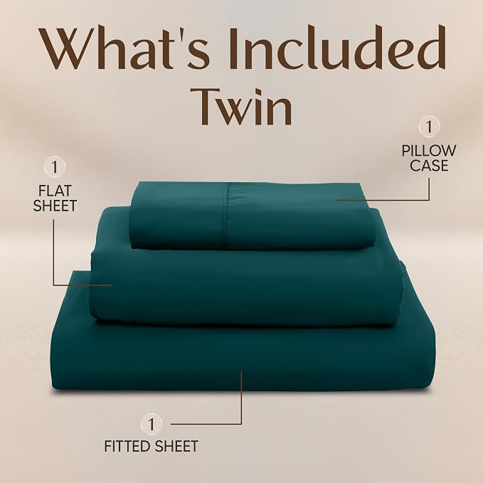 Utopia Bedding Twin Sheet Set – 3 Piece Bed Sheets - Image 3