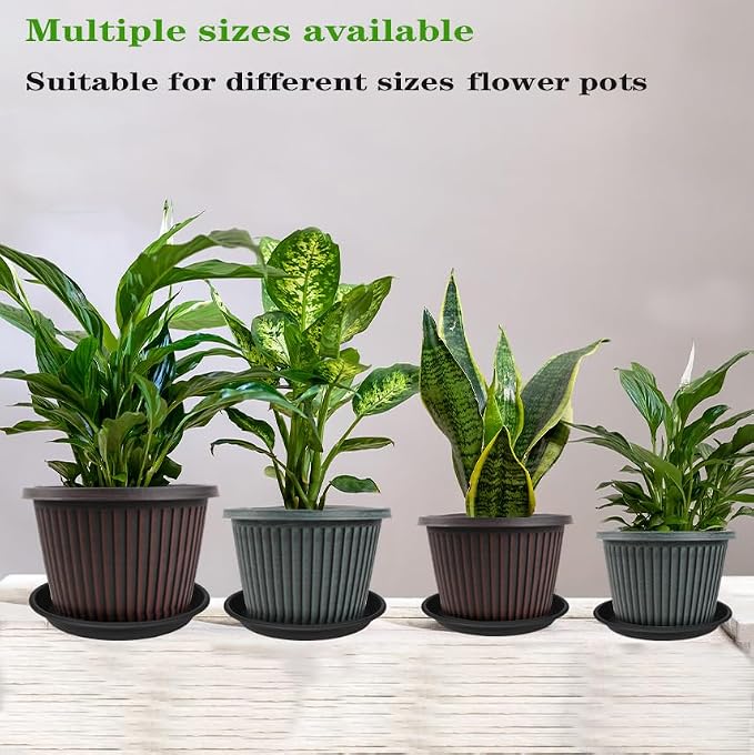 6 Pack Plant Saucer Plant Tray, 4 6 8 10 12 13 15 17 19 inch Plant Trays - Image 4