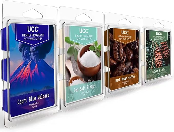 UCC Plant Based All Natural Wax Melts, Strong Fragrance, Long Lasting Premium by UCCHomeFragranceAccompany
