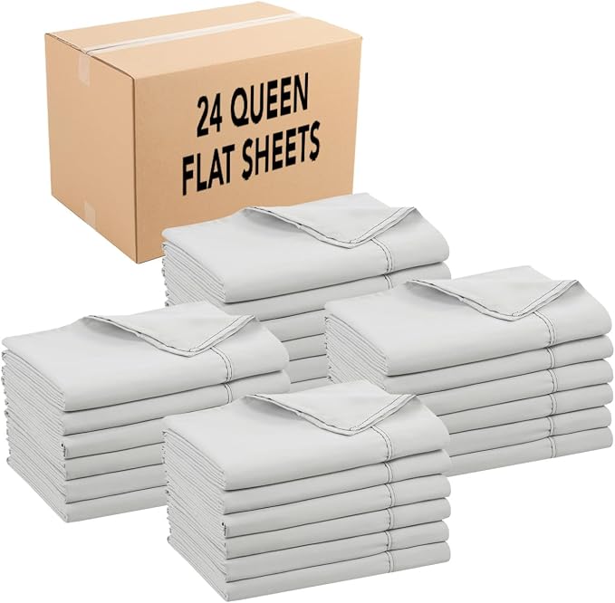 Arkwright Bulk Queen Flat Sheets by Arkwright