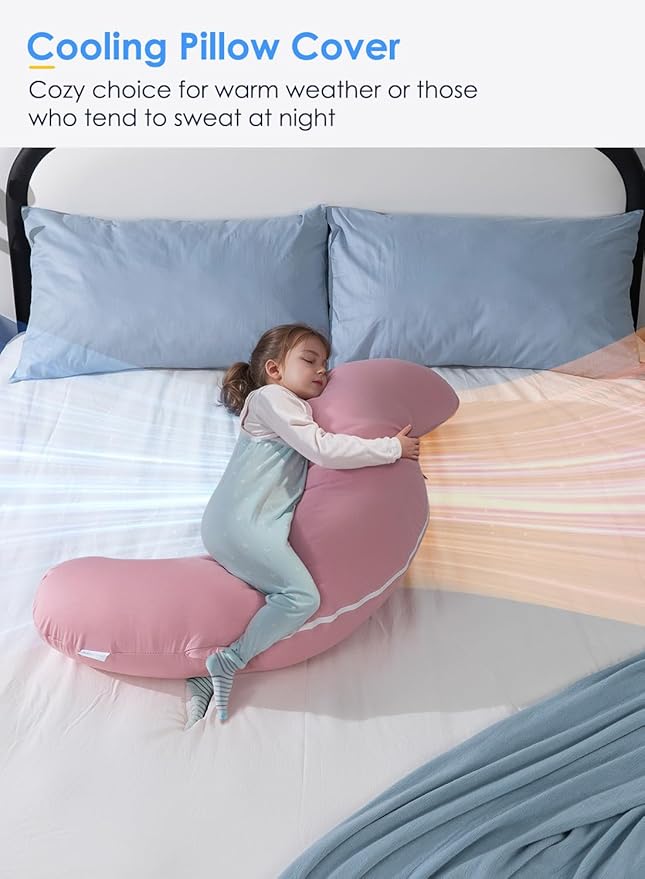 QUEEN ROSE Cooling Body Pillow, Full Body Support Pillow - Image 5
