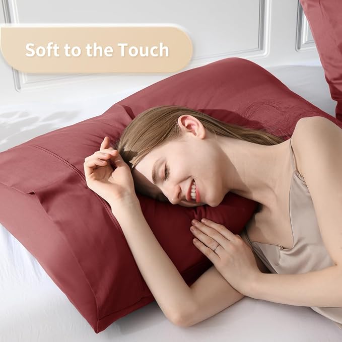 Standard Pillowcases, Cooling Viscose from Bamboo Pillow Covers - Image 3