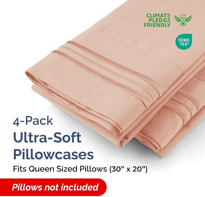 Queen Pillow Cases Set of 4 - Image 2