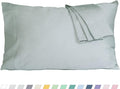 Pillow Cases, King Size Cotton Percale Weave Pillowcases, Pre-Shrunk Breathable by HOMTEC