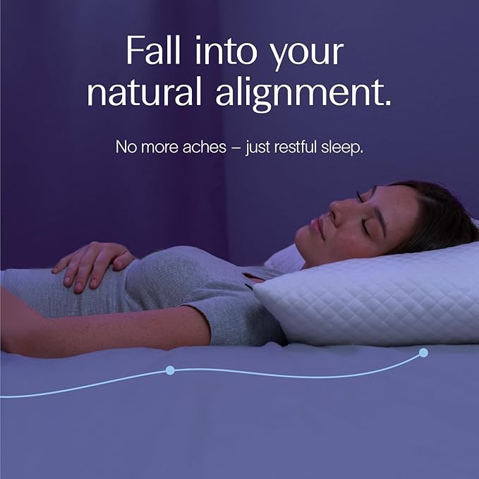 DreamyBlue Signature Pillow w/Adjustable Loft • Shredded Memory Foam Fill • - Image 3