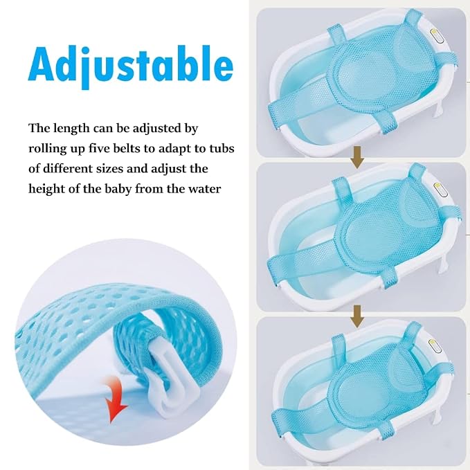 Baby Bath Support Mesh Pad Newborn Bath Tub Seat Net Non-Slip Baby Tub Mat - Image 4