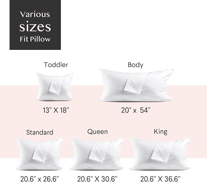 FAUNNA 600TC 100% Cotton Pillow Protectors, Toddler Size, 2 Pack, Oeko-TEX - Image 6