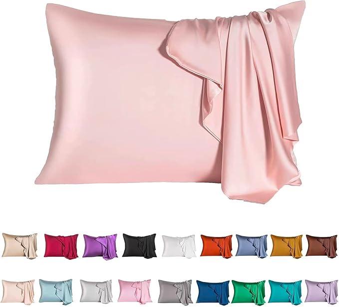 Mulberry Silk Pillowcase for Hair and Skin, King Size Cooling Silk Pillow Case by SIYUAN