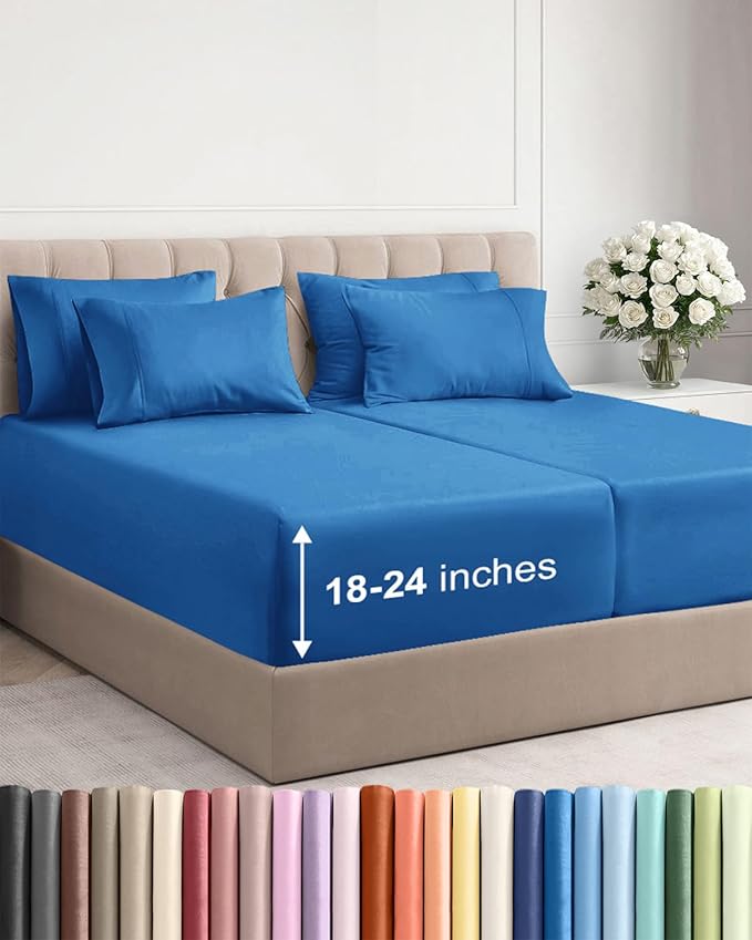 Extra Deep Split King Sheet Set by CGKUnlimited