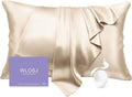 100% Silk Pillow Cases Queen Size Mulberry Silk Pillowcase by WLOSJ
