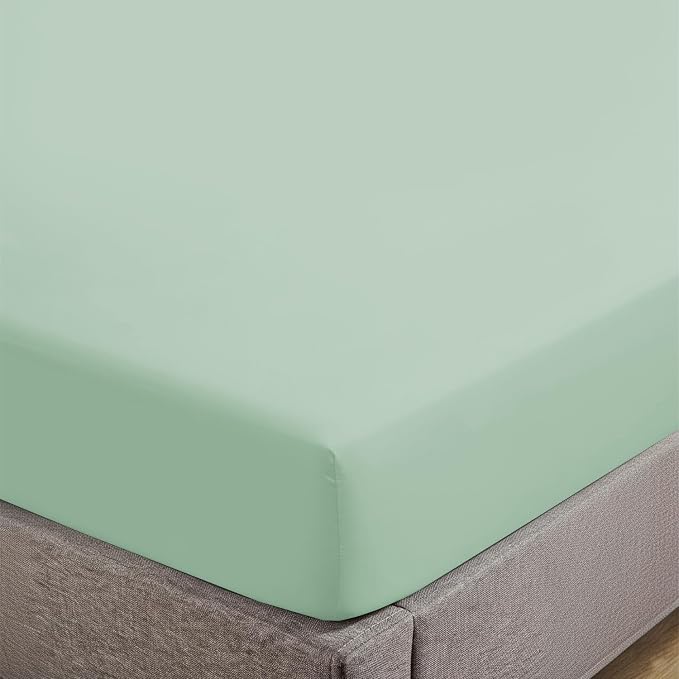 Feather & Stitch Fitted Bottom Sheet Only King Size 500 TC-1 Piece 100% Cotton by FEATHERSTITCHNEWYORK