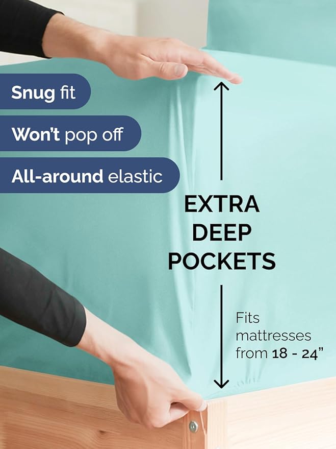 Extra Deep Twin Sheet Set - Image 3