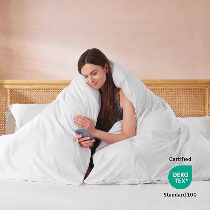 Nestl White California King Duvet Cover Sets - Image 3