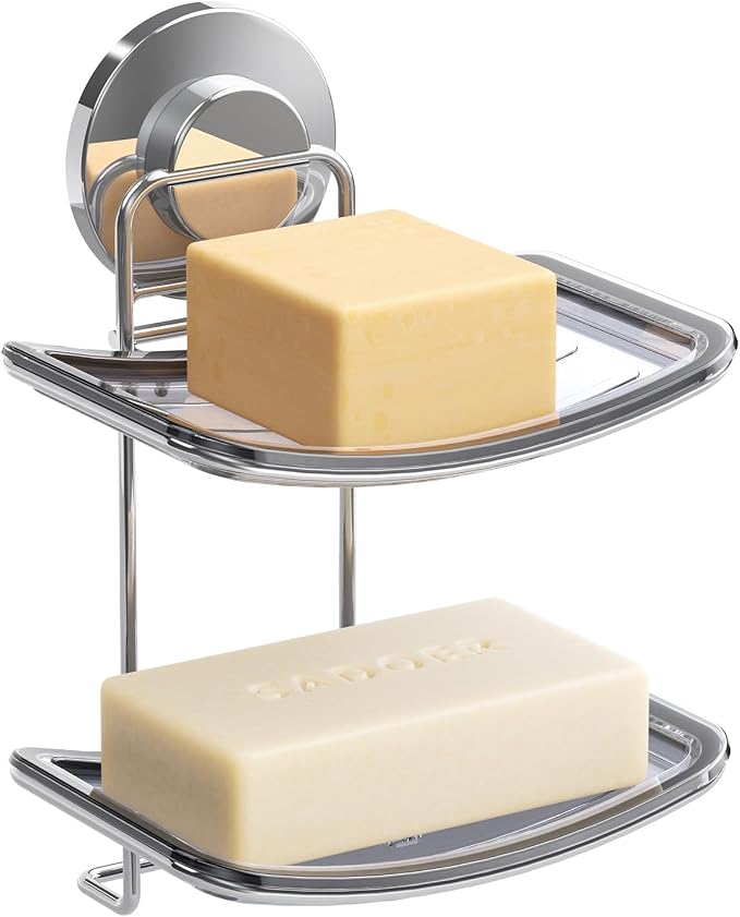 LEVERLOC Soap Dish Holder Suction Cup by LEVERLOC